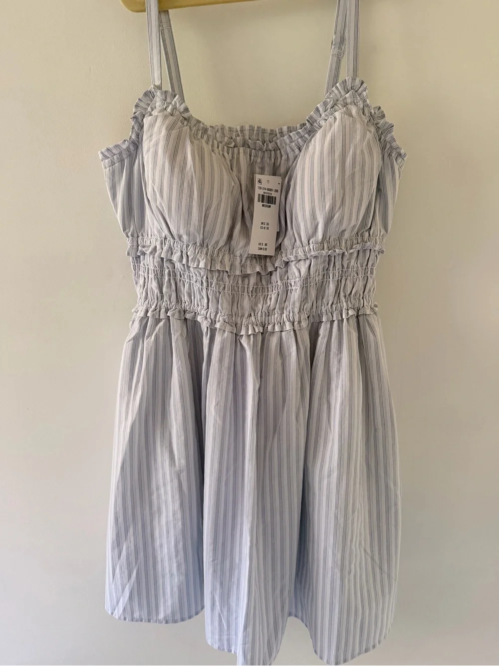 Abercrombie Light Blue Striped Smocked Sundress - Picture 5 of 7